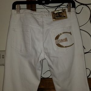 Just Cavalli white jeans